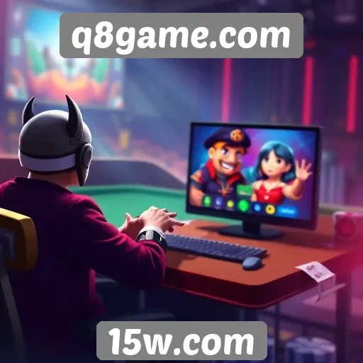 Explorando a interface do site q8game.com