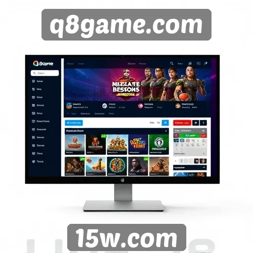 Interface do usuário do site q8game.com é intuitiva
